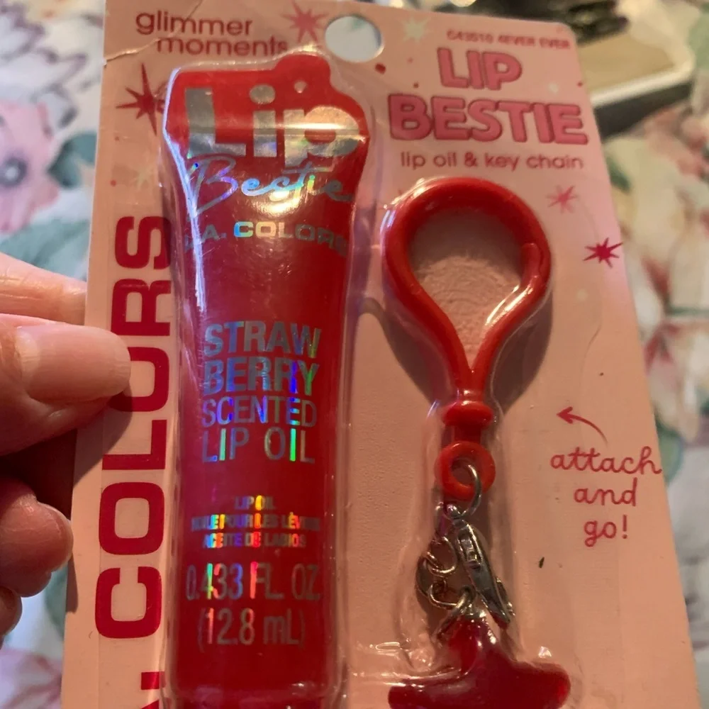 LA Colors Lip Bestie Lip Oil and Key Chain